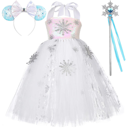 Snow Queen Princess Dress